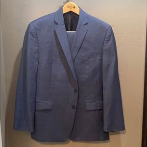 Calvin Klein Mens Blue Suit
